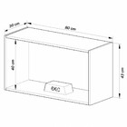 Armário Aéreo Cozinha 80 Cm 1 Porta Basculante Fumê/montana -