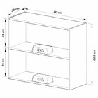 Armário Aéreo Cozinha 80 Cm 2 Portas 1 Prateleira Montana - Q