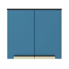 Armário Aéreo Cozinha 80 Cm 2 Portas Ph3075 Azul Orion - Édez