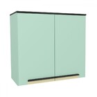 Armário Aéreo Cozinha 80 Cm 2 Portas Ph3075 Verde Bali - Édez