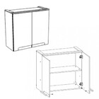 Armário Aéreo Cozinha 80 Cm 2 Portas Ph3075 Verde Bali - Édez