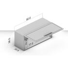 Armário Aéreo Cozinha 80 Cm Amara 1 Porta Branco/azul - Polit