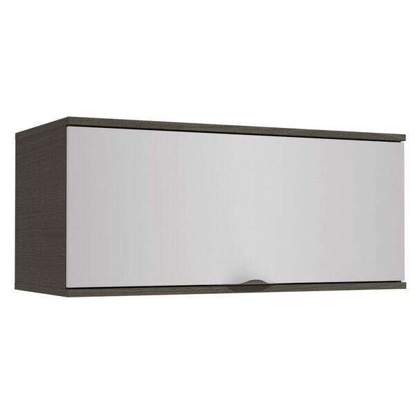 Armário Aéreo Cozinha 80 Cm Nox 1 Porta Basculante H789 Onix/