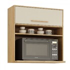 Armário Aéreo Cozinha 80 Cm Salvador 1 Porta Cinamomo/off Whi