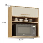 Armário Aéreo Cozinha 80 Cm Salvador 1 Porta Cinamomo/off Whi