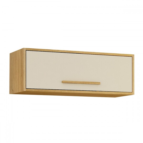 Armário Aéreo Cozinha 80 Cm Salvador Cinamomo/off White - Val