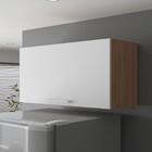 Armário Aéreo Cozinha 80cm 1 Porta Cz3119 Freijó/branco - Tec