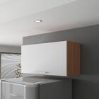 Armário Aéreo Cozinha 80cm 1 Porta Cz3119 Freijó/branco - Tec