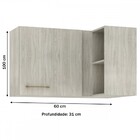 Armário Aéreo Cozinha Amichi 1 Porta Legno Ac660 - Fellicci