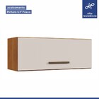 Armário Aéreo Cozinha Atenas Nature/off White - Kaiki Móveis