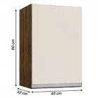 Armário Aéreo Cozinha Athena 1 Porta 1 Prateleira Itauba/off