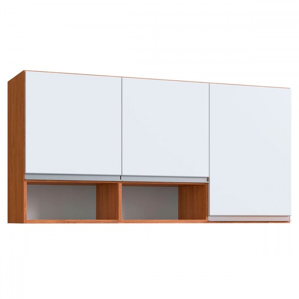 Armário Aéreo Cozinha Athena 3 Portas Freijó/branco - Irm Móv