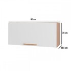 Armário Aéreo Cozinha Avelã 1 Porta Basculante Mel/branco - T