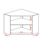 Armario Aereo Cozinha Canto Obliquo 764am Ktp