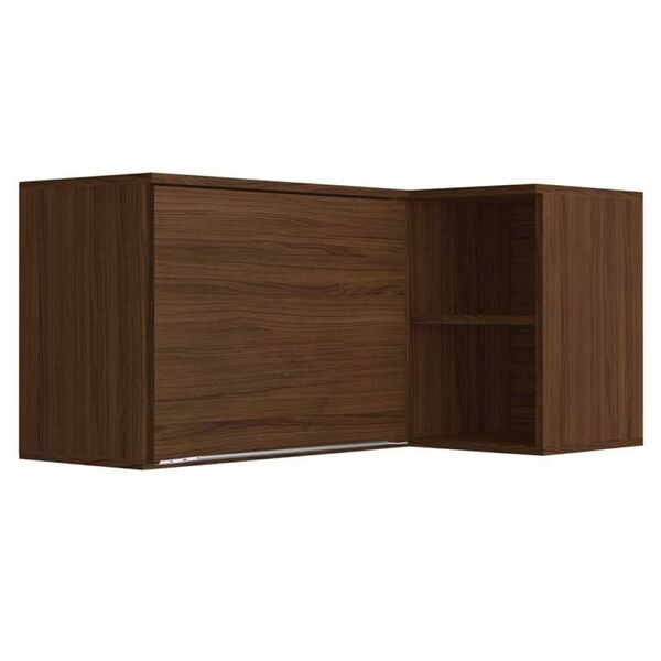 Armário Aéreo Cozinha Canto Reto 92,5 Cm Cs703 Cacau - Deciba