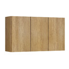 Armário Aéreo Cozinha Dakota 120 Cm 3 Portas Cinamomo - Valde