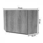 Armário Aéreo Cozinha De Canto 1 Porta Castani 6123.7 - Indék