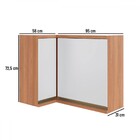 Armário Aéreo Cozinha De Canto Macadamia 2 Portas Freijó/bran