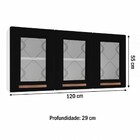 Armário Aéreo Cozinha Em Aço Mirage New 3 Portas 1 Prateleira