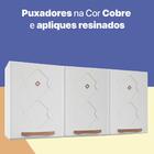 Armário Aéreo Cozinha Em Aço Mirage New 3 Portas Branco - Tel
