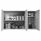 Armário Aéreo Cozinha Etios 3 Portas Nature/off White - Kaiki