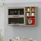 Armário Aéreo Cozinha Florença 120cm 2 Porta Basculante Com V