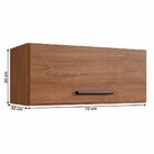 Armário Aéreo Cozinha Giovanna 1 Porta Freijó/preto - Irm Móv