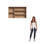 Armário Aéreo Cozinha Isabelle 3 Portas Freijó/grafite - Delm