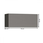 Armário Aéreo Cozinha Line 70 Cm 1 Porta Gris - Kits Paraná