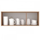 Armário Aéreo Cozinha Maysa 3 Portas Madeira Oak - Móveis Sul