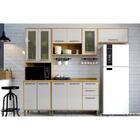 Armário Aéreo Cozinha Modulado  Áustria 3 Portas C/ Vidro Cin