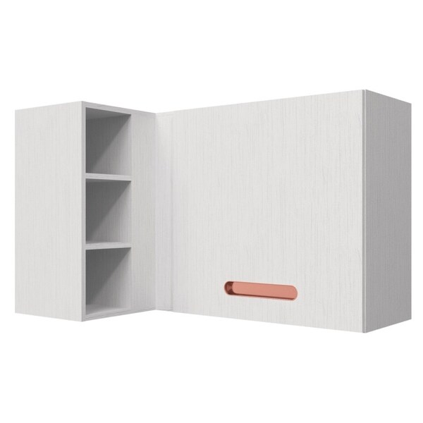 Armário Aéreo De Canto 01 Porta Domus Branco - Kappesberg