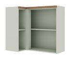 Armário Aéreo De Canto 1 Porta 100 % Mdf Iluminata Geniaflex