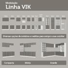 Armário Aéreo De Canto 1 Porta Branco/cinza Vik Madesa