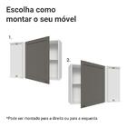 Armário Aéreo De Canto 1 Porta Branco/cinza Vik Madesa