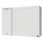 Armário Aéreo De Canto 1 Porta Branco Vik Madesa