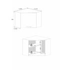 Armário Aéreo De Canto 1 Porta Multimóveis Cr20225