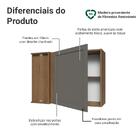 Armário Aéreo De Canto 1 Porta Rustic/cinza Vik Madesa