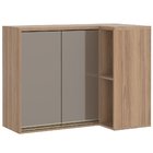 Armário Aéreo De Canto 2 Portas Reto Luciane Yara  - 1314