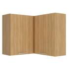 Armário Aéreo De Canto 90cm 2 Portas Copacabana Móvel Na Caix