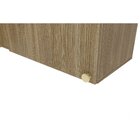 Armário Aéreo De Canto 98cm 1 Porta Madeira  Nogueira