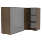 Armário Aéreo De Canto Com Adega Acoplada Madesa Lux 1 Porta