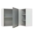 Armário Aéreo De Canto Com Adega Acoplada Madesa Lux 1 Porta