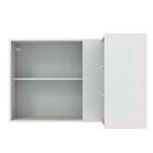 Armário Aéreo De Canto Com Adega Acoplada Madesa Lux 1 Porta