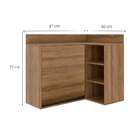 Armário Aéreo De Canto Confort 1 Pt Cinamomo