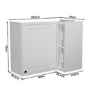 Armário Aéreo De Canto Cozinha Sevilha Branco