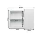 Armário Aéreo De Canto Cozinha Sevilha Branco