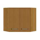 Armário Aéreo De Canto Criare 2 Pt Freijó