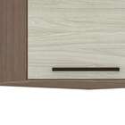 Armário Aéreo De Canto Evolution 1 Pt Tannat E Legno Crema