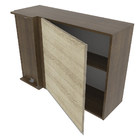 Armário Aéreo De Canto Madesa Glamy 1 Porta - Rustic/saara